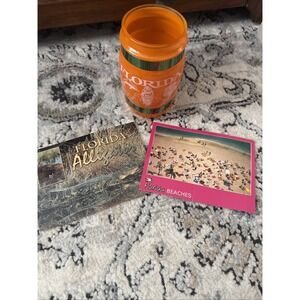 Vintage Florida Siesta Ware Mug & Two Vintage Postcards